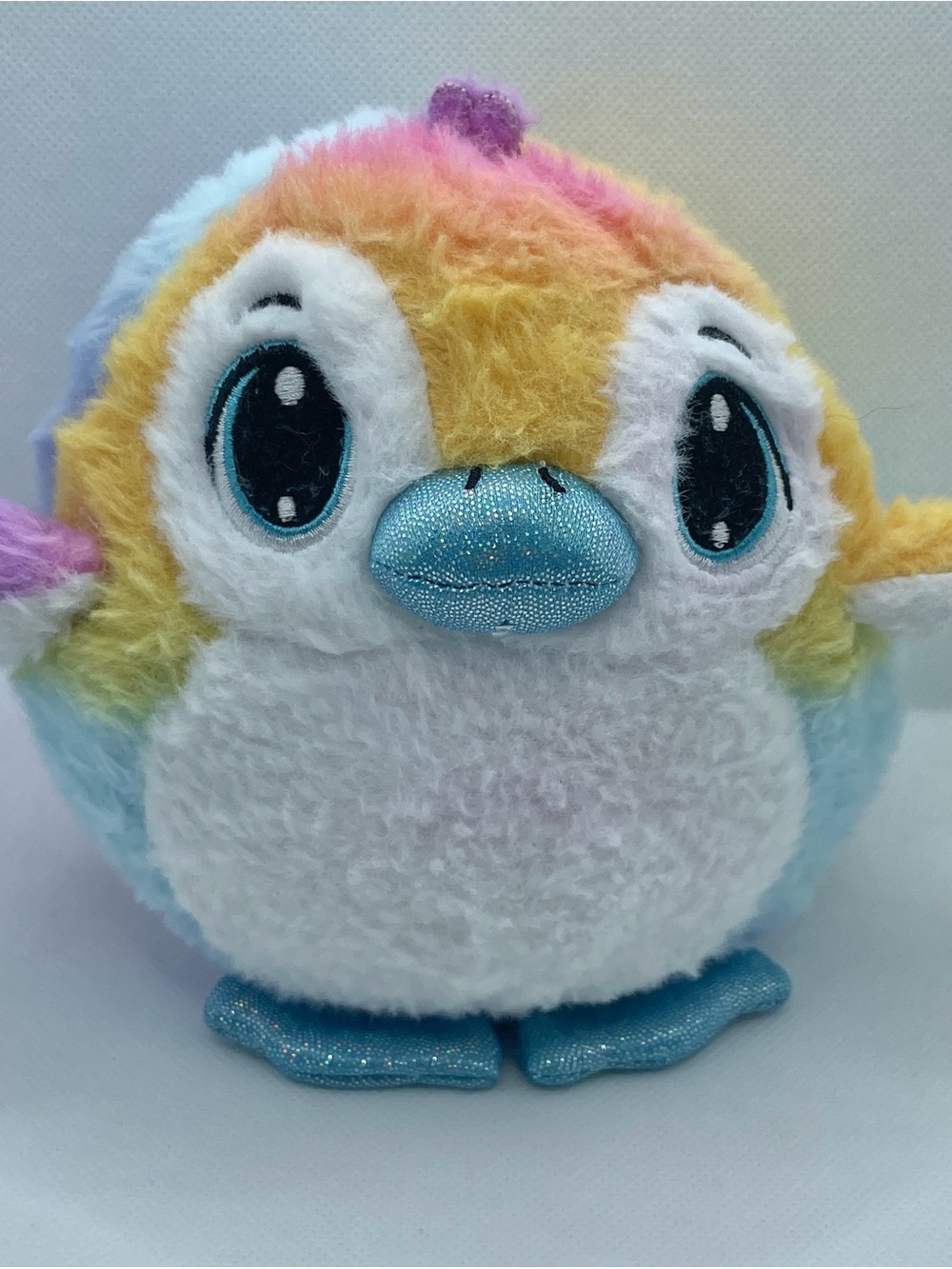 Bmi Butter Balls Rainbow Sherbet Penguin Plush Doll Small Multicolor Washable 5”